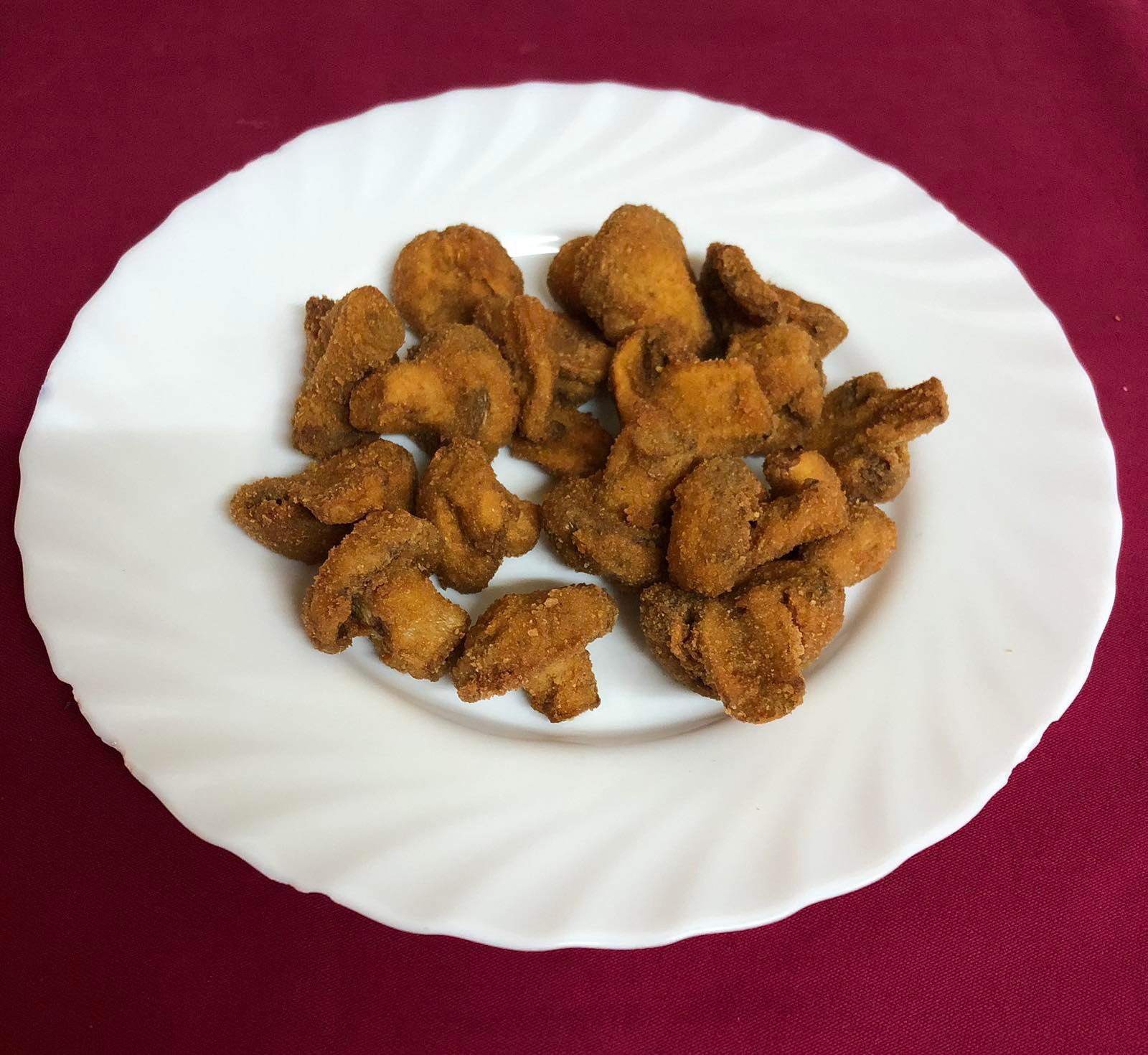 Breaded mushrooms at Frici Papa