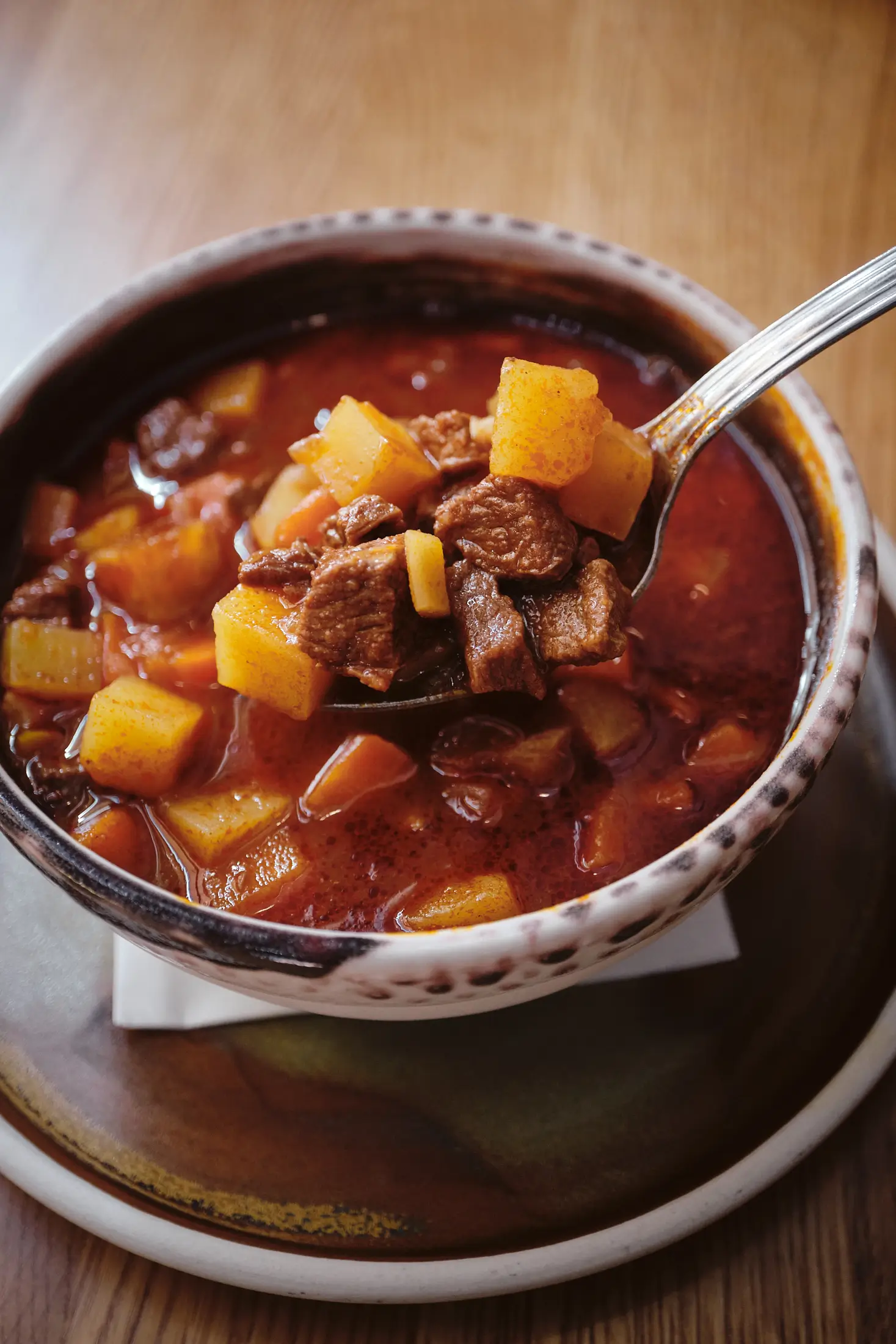 Goulash soup at Getto Gulyas